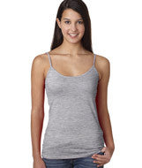 3623 LA T Junior Spaghetti Strap Tank Heather (93/7)