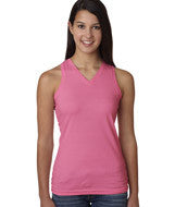 3624 LA T Junior V-Neck Racer Back Tank Raspberry Sorbet