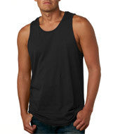 3633 Next Level Men's Premium Jersey Tank Black