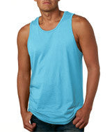 3633 Next Level Men's Premium Jersey Tank Tahiti Blue