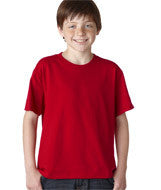 363B Jerzees Youth HiDENSI-T&reg; T-Shirt True Red