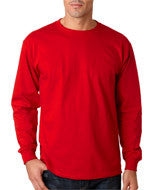 363LS Jerzees Adult HiDENSI-T&reg; Long-Sleeve T-Shirt True Red
