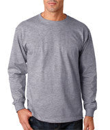 363LS Jerzees Adult HiDENSI-T&reg; Long-Sleeve T-Shirt Athletic Heather (90/10)