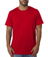 3650 Bella + Canvas Unisex Poly-Cotton Short-Sleeve Tee Red