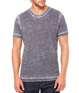 3650 Bella + Canvas Unisex Poly-Cotton Short-Sleeve Tee Grey Acid Wash