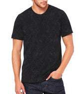 3650 Bella + Canvas Unisex Poly-Cotton Short-Sleeve Tee Black Mineral Wash