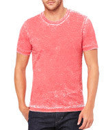 3650 Bella + Canvas Unisex Poly-Cotton Short-Sleeve Tee Red Acid Wash