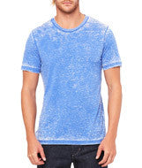 3650 Bella + Canvas Unisex Poly-Cotton Short-Sleeve Tee True Royal Acid Wash