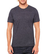 3650 Bella + Canvas Unisex Poly-Cotton Short-Sleeve Tee Black Slub