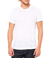 3650 Bella + Canvas Unisex Poly-Cotton Short-Sleeve Tee White Slub