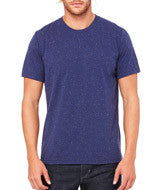 3650 Bella + Canvas Unisex Poly-Cotton Short-Sleeve Tee Navy Speckled