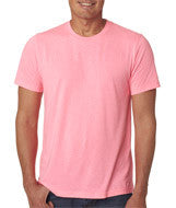 3650 Bella + Canvas Unisex Poly-Cotton Short-Sleeve Tee Neon Pink