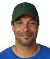 3660 Bayside Chino Twill Structured Cap Forest Green