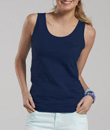 3690 LA T Juniors Fine Jersey Tank Navy