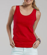 3690 LA T Juniors Fine Jersey Tank Red