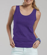 3690 LA T Juniors Fine Jersey Tank Purple