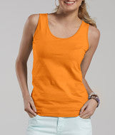 3690 LA T Juniors Fine Jersey Tank Mandarin