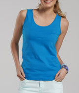 3690 LA T Juniors Fine Jersey Tank Cobalt Blue