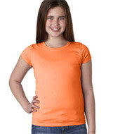 3710 Next Level The Princess Tee Neon Heather Orange (60/40)