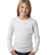 3711 Next Level The Princess Long-Sleeve Tee White