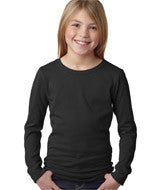 3711 Next Level The Princess Long-Sleeve Tee Black