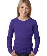 3711 Next Level The Princess Long-Sleeve Tee Purple Rush