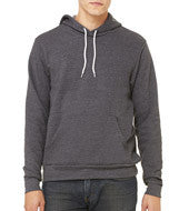 3719 Bella + Canvas Unisex Poly-Cotton Fleece Pullover Hoodie Dark Grey Heather