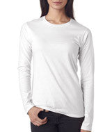 374L Anvil Ladies' Lightweight Fitted Long-Sleeve Tee White