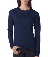 374L Anvil Ladies' Lightweight Fitted Long-Sleeve Tee Navy