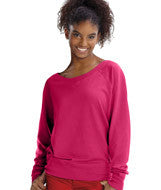 3752 LA T Junior Slouchy Pullover Hot Pink