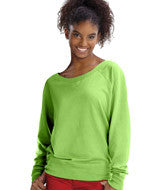 3752 LA T Junior Slouchy Pullover Key Lime
