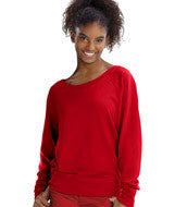 3752 LA T Junior Slouchy Pullover Red