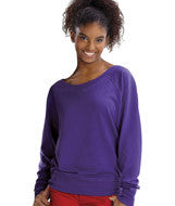 3752 LA T Junior Slouchy Pullover Purple