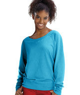 3752 LA T Junior Slouchy Pullover Aqua