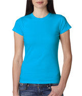 379 Anvil Ladies' Lightweight Fitted Tee Caribbean Blue