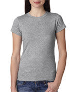 379 Anvil Ladies' Lightweight Fitted Tee Heather Grey (90/10)