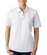 3800L Gildan Ultra Cotton&reg; Ladies' Piqué Polo White