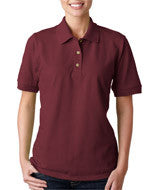 3800L Gildan Ultra Cotton&reg; Ladies' Piqué Polo Maroon