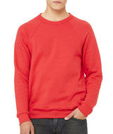3901 Bella + Canvas Unisex Sponge Fleece Crew Neck Sweatshirt Red