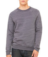 3901 Bella + Canvas Unisex Sponge Fleece Crew Neck Sweatshirt Dark Grey Marble Fleece