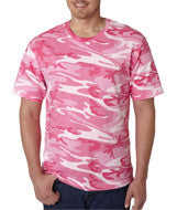 3906 Code Five Adult Camouflage T-Shirt Pink Woodland