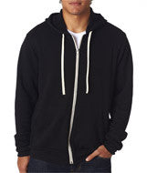 3909 Bella + Canvas Unisex Triblend Sponge Fleece Full-Zip Hoodie Solid Black TriBlend