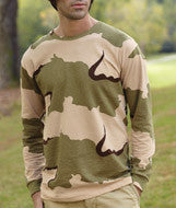 3916 Code V Adult Long-Sleeve Camo Tee Desert Camouflage