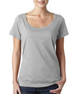 391 Anvil Ladies’ Featherweight Scoop Tee Silver