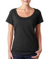 391 Anvil Ladies’ Featherweight Scoop Tee Black