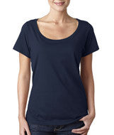 391 Anvil Ladies’ Featherweight Scoop Tee Navy