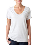 392 Anvil Ladies’ Featherweight V-Neck Tee White