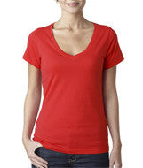 392 Anvil Ladies’ Featherweight V-Neck Tee Coral