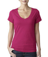 392 Anvil Ladies’ Featherweight V-Neck Tee Raspberry