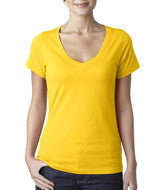 392 Anvil Ladies’ Featherweight V-Neck Tee Lemon Zest